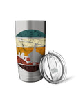 Retro Gyrocopter Aviation Insulated Stainless Steel Tumbler For Pilots And Flight Crews With A Vintage Gyrocopter Graphic