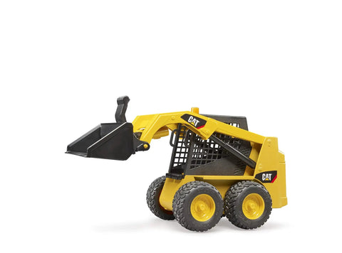 Cat Skid Steer Loader Toy With Ultra Realistic Detail And Fully Functional Loading Arm side view with tiltable bucket