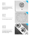 Real Deal Compact Twin Tub Portable Mini Washing Machine 21 Pounds Capacity Semi Automatic Washer Spin Dryer Combo control dials and tub design.