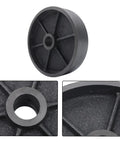 8 Inch Industrial Caster Wheel Replacement Heavy Duty Steel Rigid Caster shows solid steel construction and half inch bore for cart use.