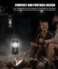Camping with Ultra Bright 350 Lumen LED Camping Lanterns Pack Of 4 Battery Powered Waterproof And Compact Emergency Light