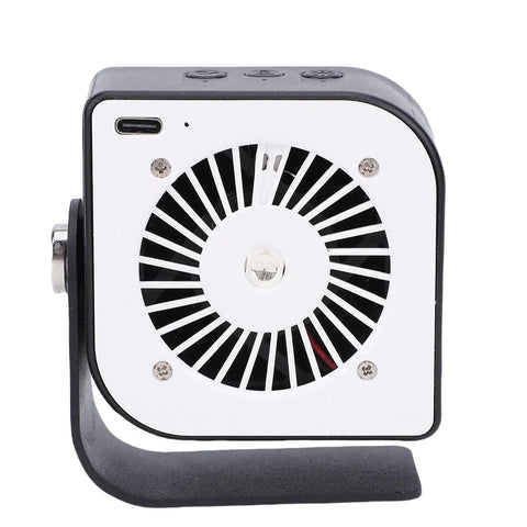 DIY Solder Smoke Absorber And Portable Fume Extractor, 15000RPM High-Flow Fan front view with white casing and LED light