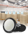 Six Pack 350W Led UFO High Bay Lights 52500LM 5000K Beast Bright For Garage Workshop Warehouse Barn Gym US Plug