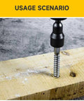 304 Stainless Steel Lag Bolts Kit Three Eighths Inch By One And One Half Inch With Flat Washers And Hex Socket Heavy Duty Wood Fasteners