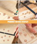 Small Wooden Hole Plugs Set 50 Pcs Natural Finish Carpenter Bee Hole Plugs For DIY Woodworking display in use