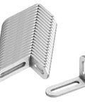20 Pack Slotted Corner Braces L Angle Brackets 1-7/8 Inch Long, 3/4 Inch Wide, 1-1/8 Inch High, 1/8 Inch Thick, Stainless Steel 201 Brushed Finish