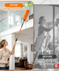 All In One High Ceiling Duster Replacement Heads Kit Fits Standard Threaded Poles With Swivel Joint For Easy Dusting cobwebs