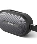 Wireless Portable Bluetooth Speaker With Deep Bass And Pro Sound IP67 Waterproof 24 Hour Playtime Magnetic Clip On Hang Design Rugged Outdoor Companion For Golf Carts And Indoor Use, black with mesh grill