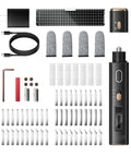 KUSOLE ultrasonic cutting and polishing machine kit, black handheld unit with OLED/LED and multiple blades/accessories