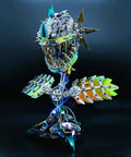 3D Metal Puzzle Kit For Adults Hands-On Can-nibal Flower Mechanical Assembly Model Chom-per Build Jigsaw Craft Brain Teaser Noisy But Fun Desk Decor Gift 770 Plus Pieces For Halloween Premium Stainless Steel Copper Alloy Construction Durable Office, spiked metal flower view