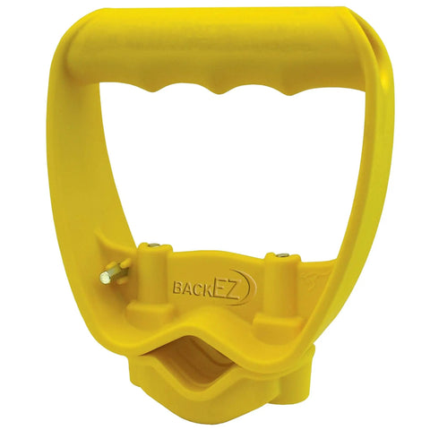 Back Saver Tool Handle Attachment For Shovels And Rakes, Ergonomic Offset Grip, Universal Fit Labor-Saving Add-On In Yellow