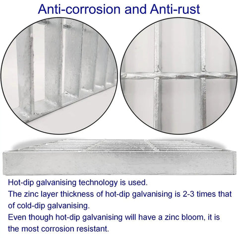 Galvanized Steel Drain Grate 16x16 In For Vodaland Catch Basin Heavy Duty Outdoor Driveway Trench Drainage Grate anti-rust detail