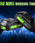Dual battery pack for Cordless Mini Chainsaw 6 Inch With Dual Battery Power Handheld Electric Chain Saw Auto Oiler