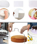 All In One Cake Decorating Starter Kit With Non Slip Turntable Leveler And 82 Piece Baking Gear Including Piping Tips Icing Bags