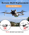 Bottom Shell Replacement For DJI Mini 3 Drone Body Frame in flight, lightweight design for drone body cover replacement