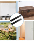 2 Piece Black Stainless Steel Piano Hinges With 24 Screws For Heavy Duty Cabinets And Rv Storage Boxes Built Tough As Nails For Diy Projects No Sweat Setup Rock Solid Continuous Hinge Kit shown with various applications.