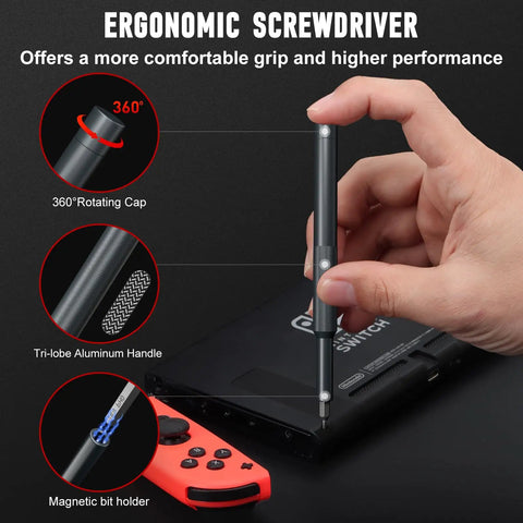 Top Tier 31 In 1 Precision Screwdriver Set Featuring Slick Magnetic Bits And Pry Tools Foolproof Electronics Repair Kit Laptops Glasses Jewelry Fix Sweet Nifty Kit with ergonomic design and magnetic bit holder.