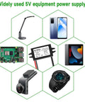 Rugged 12V/24V To 5V USB C Buck Converter 3A 15W Type C Output Waterproof Charging Module compatible with various devices