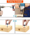 Installation process of Adjustable Threaded Chair Feet Floor Protectors 50 Pack With Silent Damping No Slip Base Pads