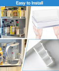2 Pack Upgraded Refrigerator Door Bin Shelf Right Side Replacement Fits RF4287HARS RF4289HARS Doors No Tools Required