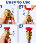 Step-by-step setup for high pressure washer wand with dual mode nozzle attachments for garden hose power washing