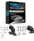 Front And Rear Ceramic Brake Pad Set For Mitsubishi Outlander Sport 2013 To 2024 And Outlander 2017 To 2019 with packaging