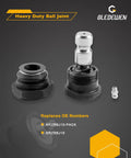 Heavy Duty Ball Joints For RZR XP 4 1000 EPS UTV Upgrade Replace Worn Front Or Rear Joints Easy 10 Minute Install OEM Size Precision Fit Heavy Duty Steering Linkage For Rough Terrain And Big Trails black ball joint kit with grease fitting and dust boot
