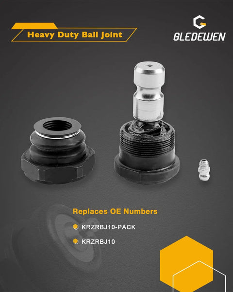 Heavy Duty Ball Joints For RZR XP 4 1000 EPS UTV Upgrade Replace Worn Front Or Rear Joints Easy 10 Minute Install OEM Size Precision Fit Heavy Duty Steering Linkage For Rough Terrain And Big Trails black ball joint kit with grease fitting and dust boot