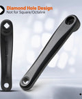Left Aluminum Alloy E Bike Crank Arm for BBS Motor Single Chain Crank Replacement Part for Electric Bicycle Durable and Lightweight High Strength Aluminum Fits Mid Drive Systems