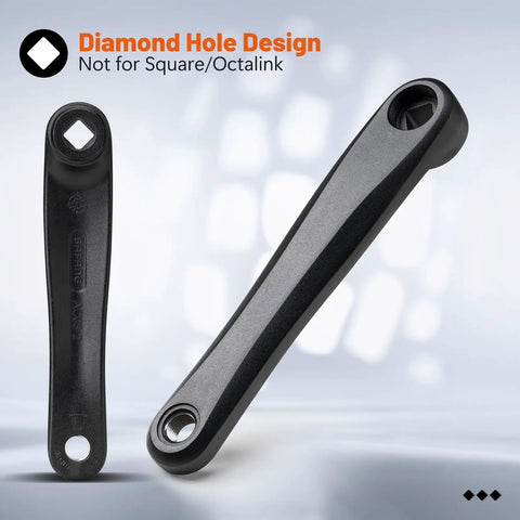 Left Aluminum Alloy E Bike Crank Arm for BBS Motor Single Chain Crank Replacement Part for Electric Bicycle Durable and Lightweight High Strength Aluminum Fits Mid Drive Systems