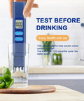 Digital TDS Water Meter For Drinking Water And Home Use 0 To 9990 Ppm Water Quality Tester with titanium probe in glass