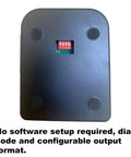 USB 125kHz RFID Card Reader With EM4100 Support Plug And Play Proximity Sensor showing underside with configurations.