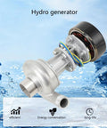 Portable Micro Hydroelectric Generator Power Station 1000W 110V-220V for Outdoor Camping and Home Off-Grid Lighting Water Turbine