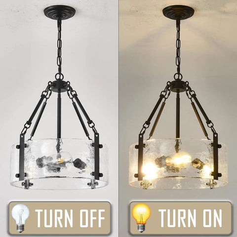 Dope Mid Century Modern Sputnik Ceiling Light Fixture Chandelier Industrial Semi Flush Mount Pendant Lighting off and on view