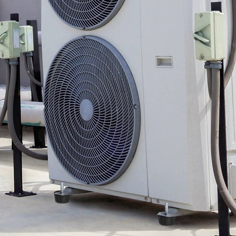 Cooling units mounted on 4 Pack Threaded Adjustable Leveling Feet Rubber Furniture Feet With M10 By 14mm Studs.