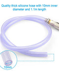 Radiator Coolant Drain Hose 1100mm For Volvo And Mack Plug And Play Radiator Adapter with brass fitting, silicone material visible.