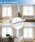 Heavy Duty Ceiling Curtain Track System With Whisper Quiet Glide For Room Dividers Aluminum Alloy Rails Ceiling Or Wall Mount White 3.3ft Track With Hooks For Sliding Curtains shown installed in bedroom, living room, office, and bathroom.