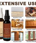 Easy Wood Repair Kit For Furniture Scratches And Nicks Odorless Plant Based Formula shown with various wood uses