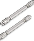 Kick Up Your Craft Game With These Double End Pin Vises And Copper Collets Compact Hand Drill Wire Twisting Tool with silver alloy finish.