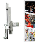 DC 24V Beefy Reciprocating Cycle Linear Motor With Telescopic Actuator, 20-120 RPM, shown in industrial and shop settings