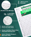 9 Pack 16x20x1 Air Filters With Reusable ABS Frame Deep Pleated MERV 11 MPR 1200 FPR 6-8 For Home AC HVAC Furnaces Features