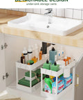 Slim Rolling Storage Cart Four Tiers For Narrow Spaces Mobile Bathroom And Kitchen Organizer under sink