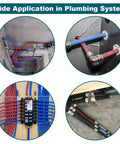 Wide application of 50 Pack 1 Inch PEX Cinch Clamps 304 Stainless Steel Crimp Rings in plumbing systems