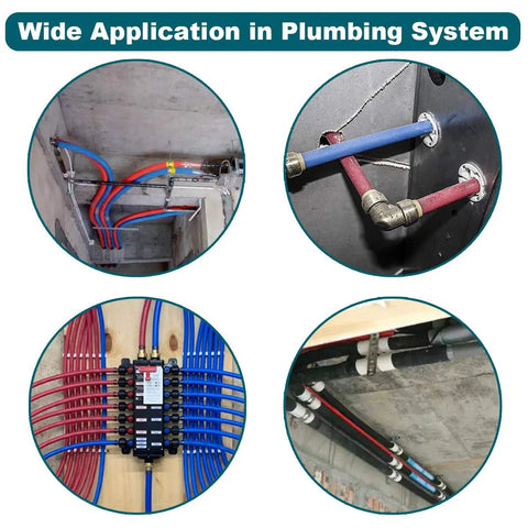 Ratcheting Pex Crimp Tool For Stainless Steel Clamps Three Eighths Inch To One Inch Pro Grade Universal ASTM 2098 plumbing use