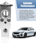 Universal Car Air Conditioning Expansion Valve 1 Pc Lightweight Aluminum Corrosion Resistant AC Valve Replacement For Auto Engines, Fits Most Cars Silver Easy Install with sedan image