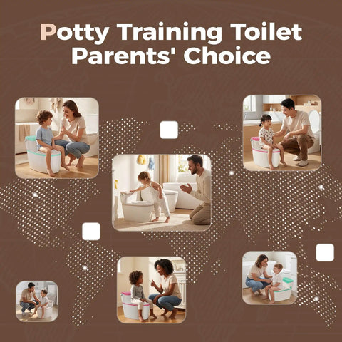 Smooth Operator 3 In 1 Toddler Potty Training Toilet With Detachable Seat And Handy Step Stool In Rich Brown Turns Potty Mastery Into A Breeze For Parents And Little Ones Alike