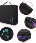 120 Bottle EVA Essential Oil Storage Case With Foam Insert Hard Shell Travel Organizer Bag for 5ml 10ml 15ml Bottles