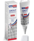 Grout Repair Kit White 8.8 Oz Quick Dry Tile Grout Filler Tube with box, used for bathroom floors and walls, fix gaps and joints.