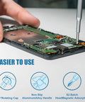 Using Go To All In One 24 In 1 Precision Screwdriver Set For Electronics Repair Magnetic Bits Mini Tool Kit on phone