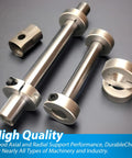 Split Shaft Collar Set Of 4 Aluminum One Piece Locking Collars 15Mm Bore 35Mm OD 12Mm Thick With M5 Set Screws displayed on shafts
